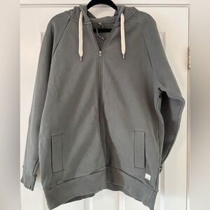 Vuori Women’s olive green soft Zip-Up Hoodie